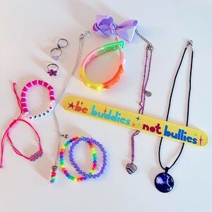 (13) Little Girls Bright Jewelry Collection lot